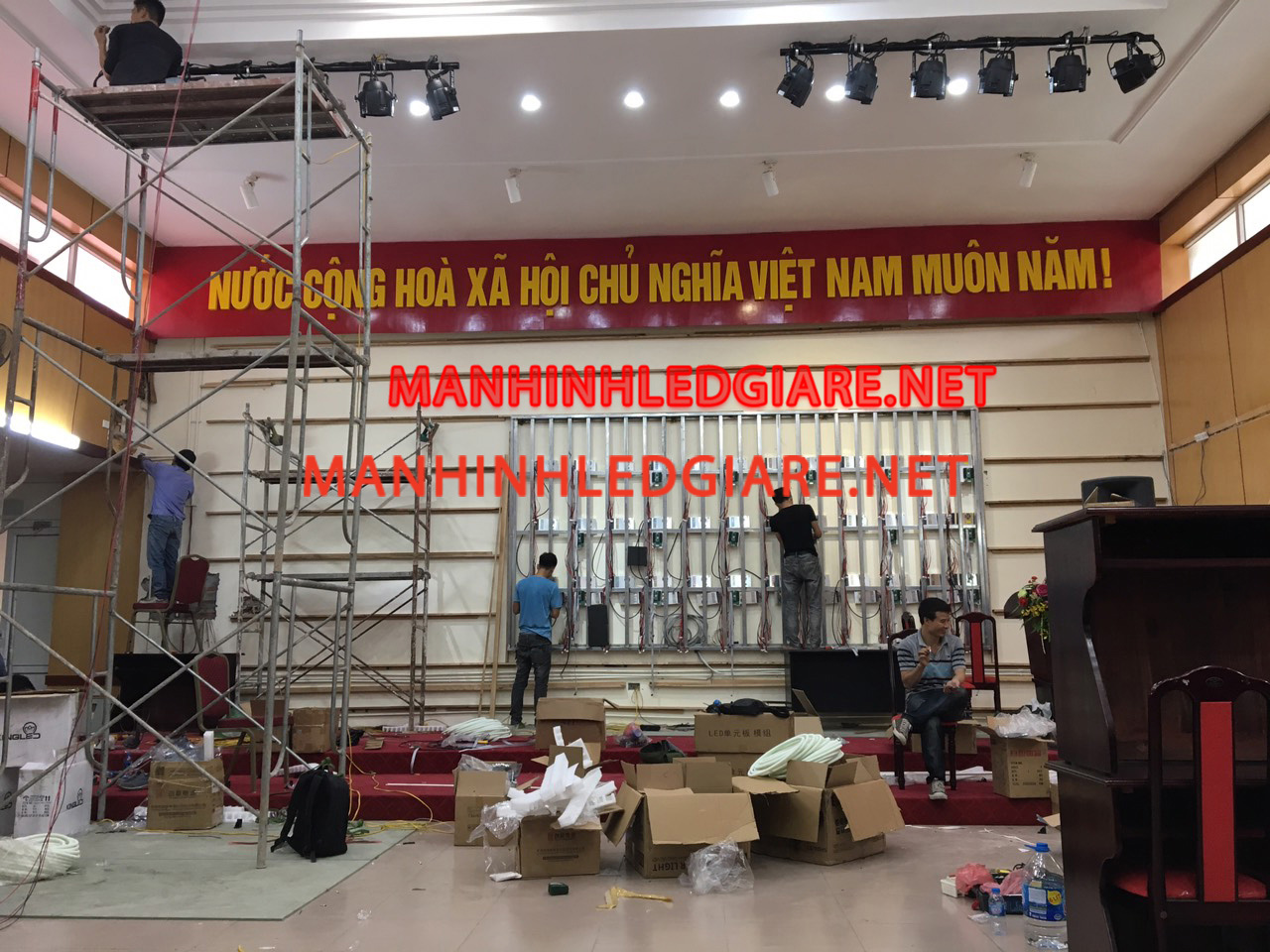 Lắp đặt màn hình led p3 indoor tại Hà Nội